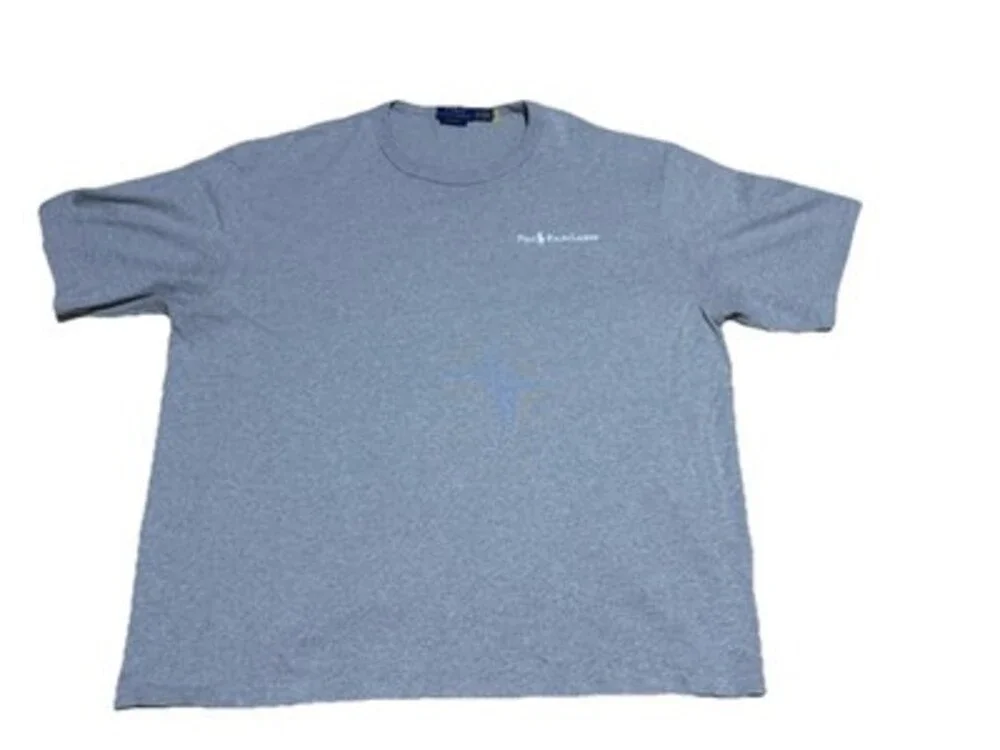 Polo Ralph Lauren Relaxed Fit Gray Logo T-Shirt Men's XL Embroidered Tee